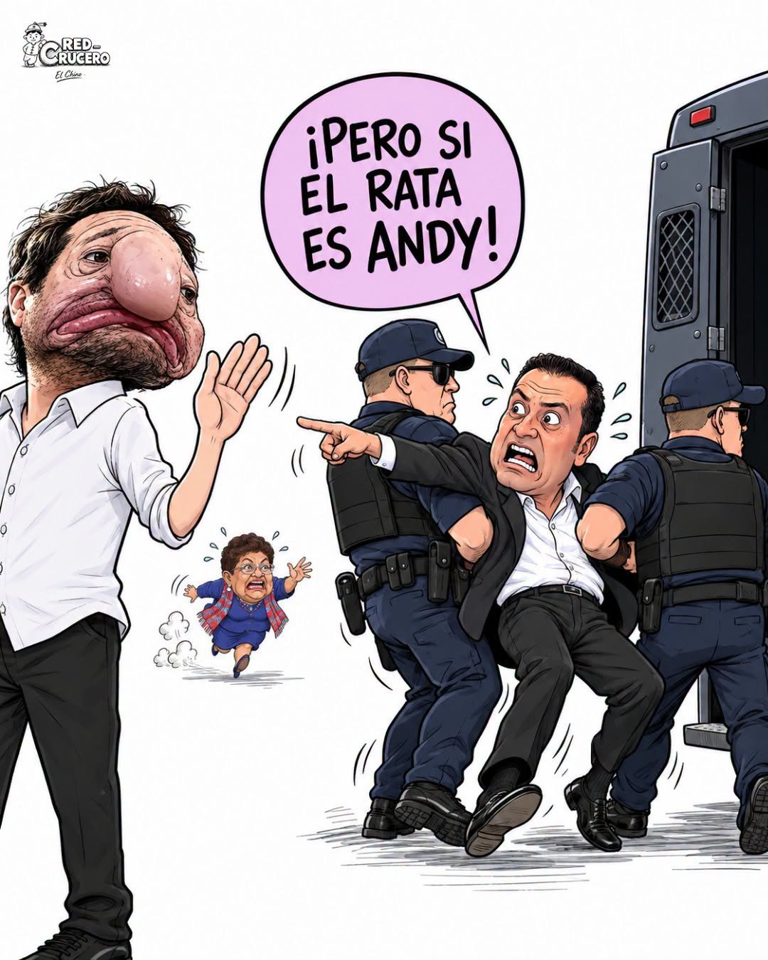 Morena y el amigo incómodo de Andy