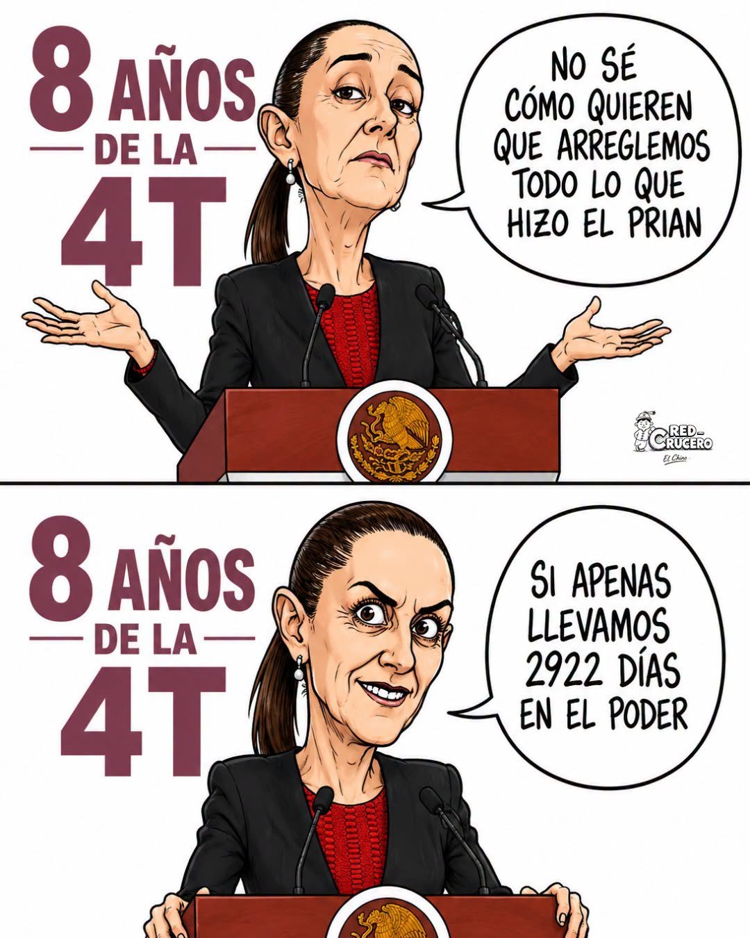 Ocho años y siguen culpando al PRI y al PAN