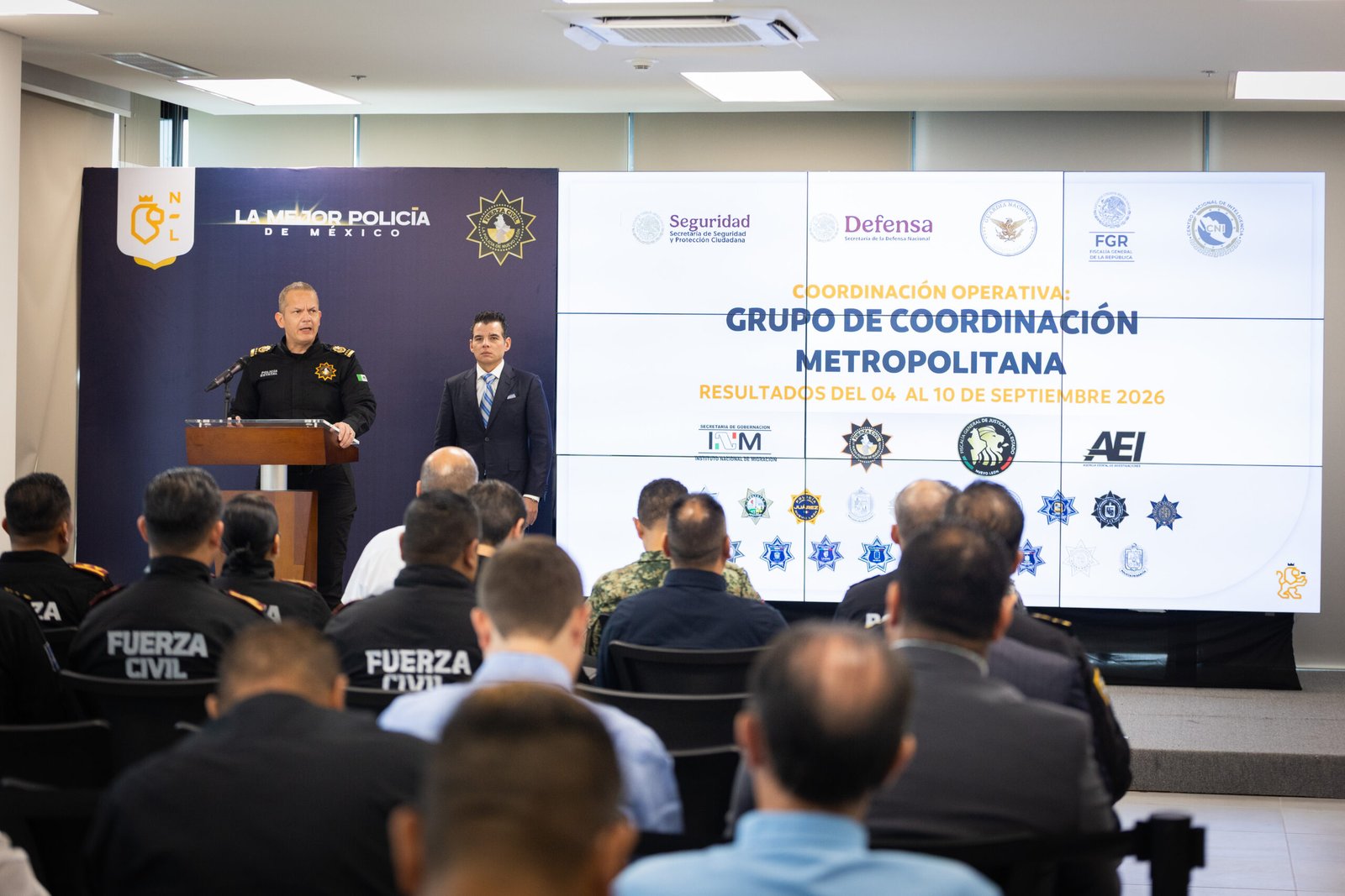 Es Nuevo León referente nacional con Estado de paz y la policía más confiable