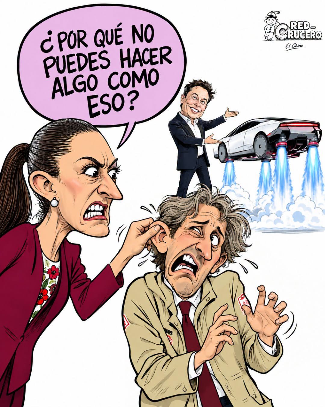 SHEINBAUM ELON MUSK Y EL FUTURO QUE NOS AGARRÓ EN TRICICLO