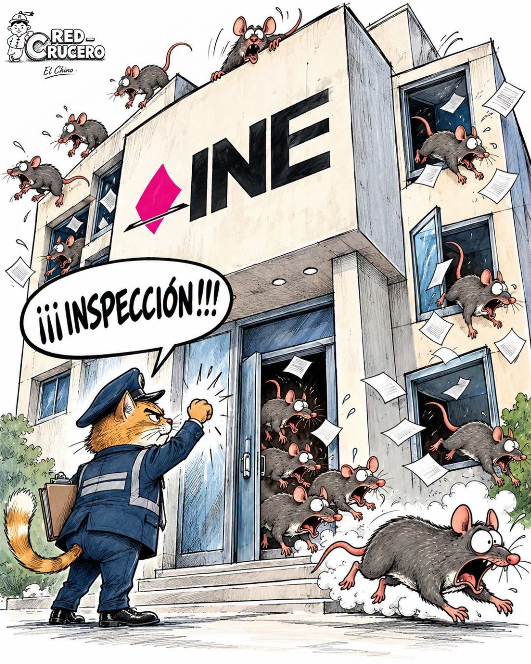4T: SALIERON CORRIENDO 15 DEL INE… ¡Y TODAVÍA NO TERMINAN DE REVISAR!